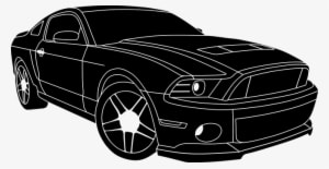 Car Black White Auto Vehicle Automobile Mo - Black And White Car Png - Transparent PNG Free Download