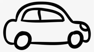 Car Outlined Vehicle Side View Comments - Car Drawing Transparent - Transparent PNG Free Download