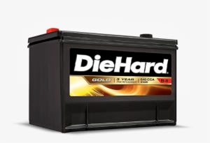 Shop Vehicle Batteries - Diehard Gold Automotive Battery - Group Size Ep-36r - Transparent PNG Free Download