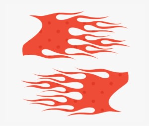 Flame Design Vehicle 001 Digital Vector Files, Instant - Flame Decals - Transparent PNG Free Download