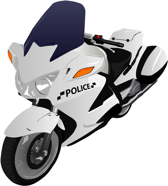 Vehicle Clipart Motorbike - Police Motorcycle Clipart - Transparent PNG Free Download