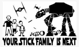 Vehicles, Personal Use, Starwarsstickfamily - Sticker Star Wars Atat - Transparent PNG Free Download