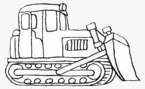 Construction Vehicles Coloring Pages Bulldozer - Bulldozer Printable Coloring Pages - Transparent PNG Free Download