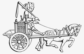 Chariot Horse-drawn Vehicle Carriage Wagon - Medieval Transport - Transparent PNG Free Download
