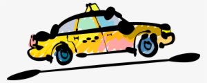 Vector Illustration Of Taxicab Taxi Or Cab Vehicle - Taxicab - Transparent PNG Free Download