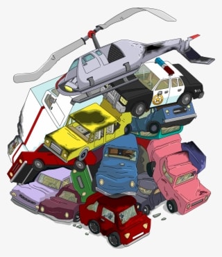 Vehicle Pileup - Simpsons Tapped Out Cars - Transparent PNG Free Download