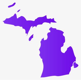 Michigan Dealers For Wheelchair Vans, Scooter Lifts - State Of Michigan Outline - Transparent PNG Free Download