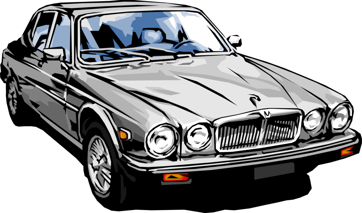 Vector Illustration Of Luxury Jaguar Car Automobile - Luxury Car Illustration Png - Transparent PNG Free Download