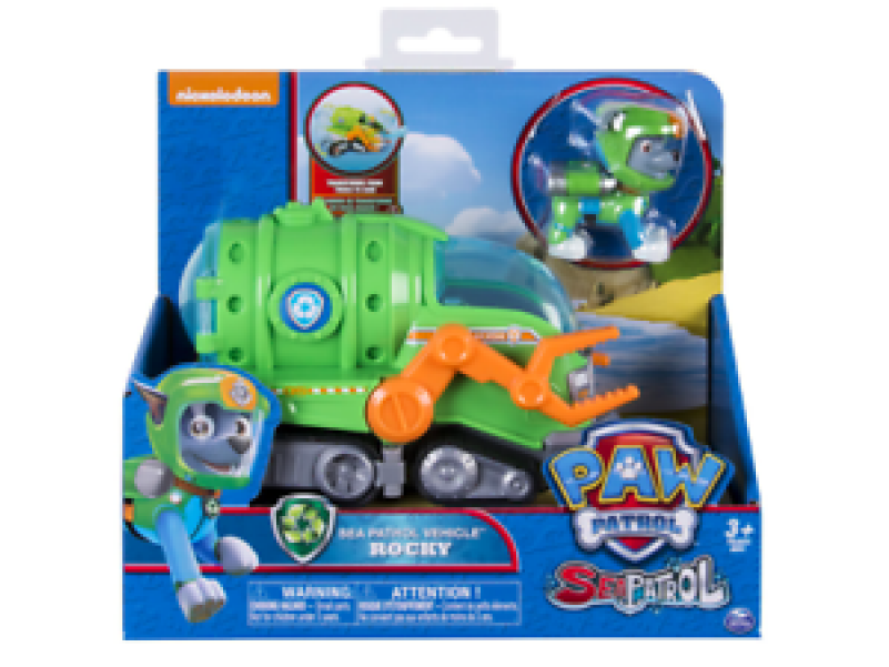 In Stock Paw Patrol 6040070 Rocky Sea Patrol Vehicle - Paw Patrol Sea Patrol - Transparent PNG Free Download