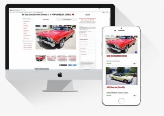 Sample Vehicle Listing On Desktop And Mobile Device - Antique Car - Transparent PNG Free Download
