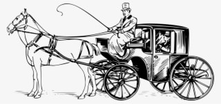 Horse-drawn Vehicle Drawing Carriage Cart - Horse And Carriage Drawing - Transparent PNG Free Download
