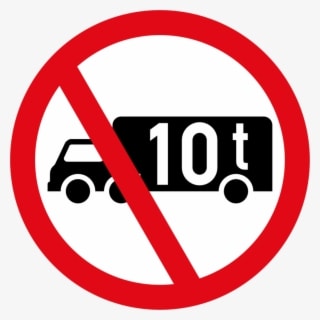 Goods Vehicle Over Indicated Gvm Prohibited Sign - No Sexism - Transparent PNG Free Download