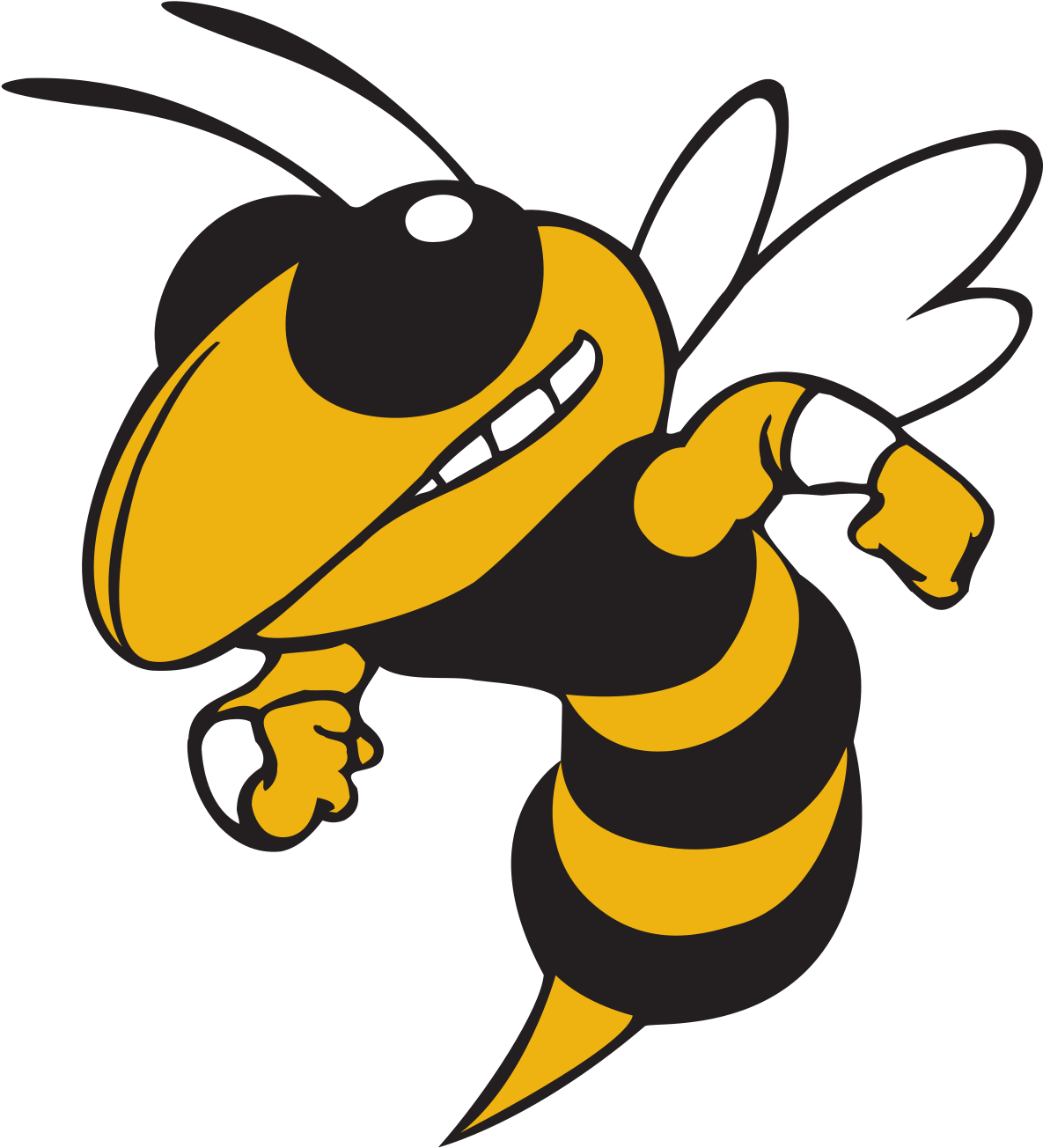 Bee Clipart Bw - Georgia Institute Of Technology - Transparent PNG Free Download
