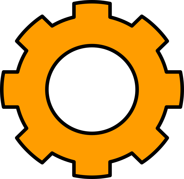 Orange Gear Clip Art At Clker - Sepuluh Nopember Institute Of Technology - Transparent PNG Free Download