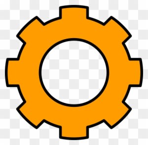 Orange Gear Clip Art At Clker - Sepuluh Nopember Institute Of Technology - Transparent PNG Free Download