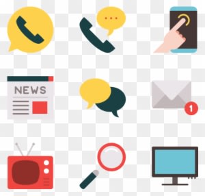 Communication And Media - Communication Technology Vector Png - Transparent PNG Free Download