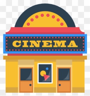Technology, Movie, Film, Buildings, Cinema, Building - Cartoon Movie Theater Png - Transparent PNG Free Download