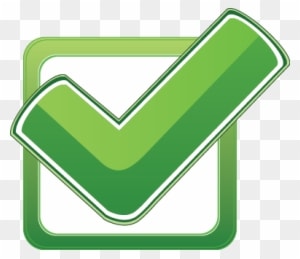 Free Vector Green Check Box With Check Mark - Green Check Mark Box Png - Transparent PNG Free Download
