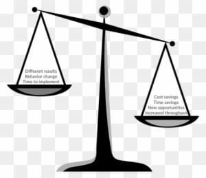 Adopting New Technology Involves Some Tradeoffs, But - Scales Of Justice Clip Art - Transparent PNG Free Download
