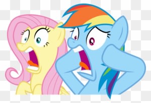 Most People Don't Understand How Technology Works - Fluttershy And Rainbow Dash Gif - Transparent PNG Free Download
