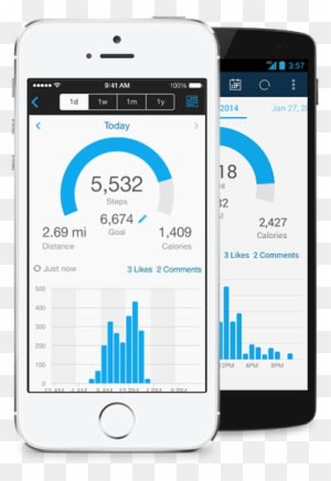 If Your Smartphone Has Bluetooth® Smart Wireless Technology, - Fitness Tracker On Phone - Transparent PNG Free Download