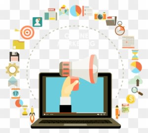 Online Marketing Clipart Digital Technology - Dijital Pazarlama - Transparent PNG Free Download