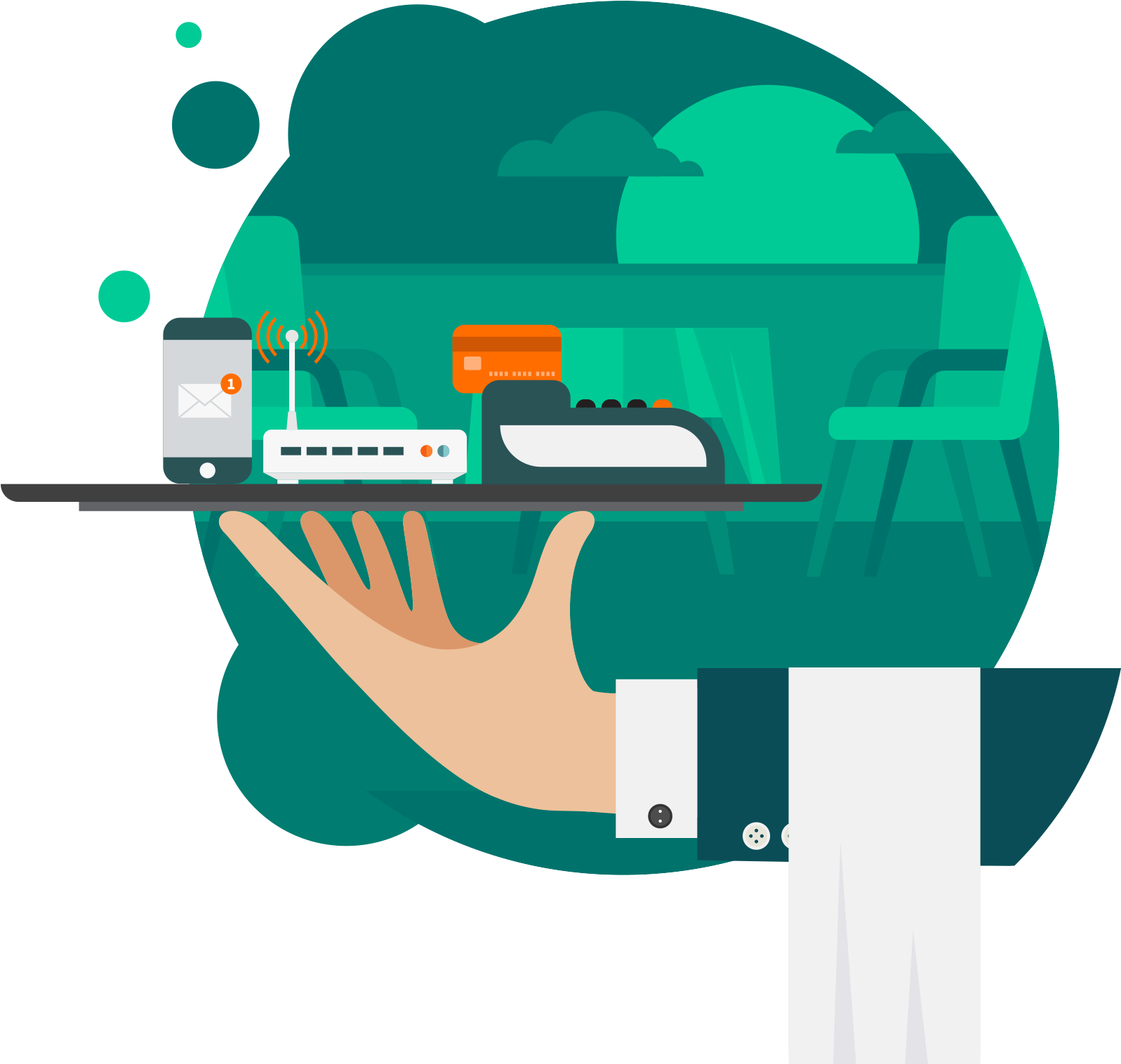 Restaurateur Technology Hero01 Restaurateur Technology - Graphic Design - Transparent PNG Free Download