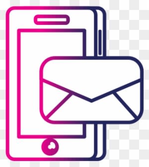 Line Smartphone Technology With E-mail Message - Smartphone - Transparent PNG Free Download