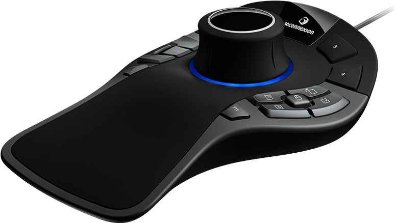Input Technologies For Cad - 3dconnexion Spacemouse Pro 3d Mouse - Transparent PNG Free Download