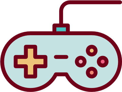 Multimedia, Joystick, Gaming, Gamepad, Technology, - Video Game Controller Cartoon - Transparent PNG Free Download