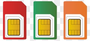 Sim, Card, Red, Mobile, Phone, Technology, Chip - Sim Điện Thoại Vector - Transparent PNG Free Download