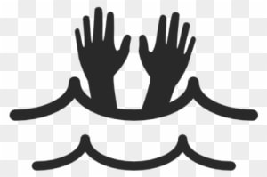 Your Brilliant Marketing, Sales And Technology Teams - Warning No Lifeguard On Duty Print Hands Swimming Picture - Transparent PNG Free Download