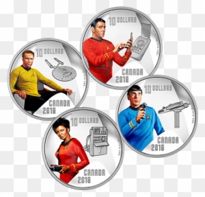 Canada 2016 Star Trek Silver $10 Coin Set - Star Trek: The Original Series - Transparent PNG Free Download