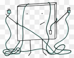 Pixel Cells, Problem, Technology - Line Art - Transparent PNG Free Download