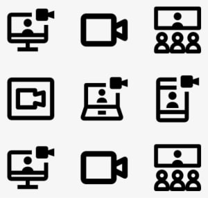 Video Call 6 Icons - Technology Icon Transparent Background - Transparent PNG Free Download