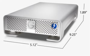 G-drive With Thunderbolt Dimensions - G-technology 3.5" G-drive 4tb Thunderbolt Usb3.0 - Transparent PNG Free Download