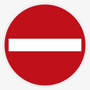"no Entry" Signs Are Often Placed At The Exit Ends - Global Institute Of Information Technology - Transparent PNG Free Download