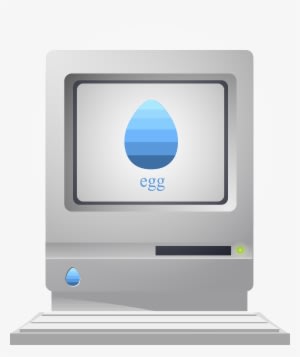 Retro Computer On Transparent - Transparent PNG Free Download