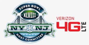 Verizon Boasts Nfl Partnership Promises To Broadcast - Super Bowl Host Committee Logo - Transparent PNG Free Download