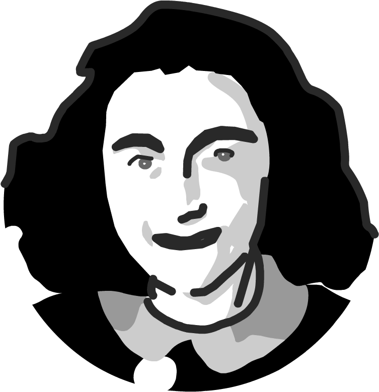 Animated Educational Site For Kids - Anne Frank Png - Transparent PNG Free Download