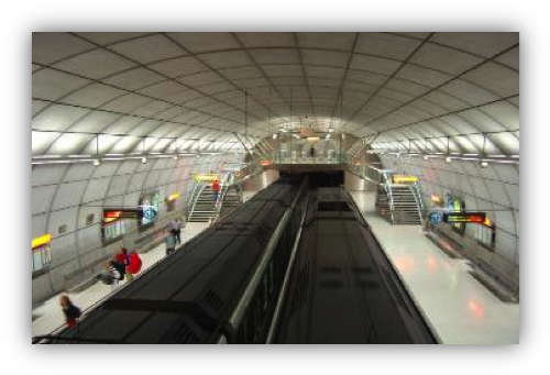 , Teltronic Is Conducting A Field Trial Of Professional - Metro Bilbao - Transparent PNG Free Download