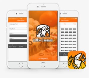 Technology With Human Touch Little Caesar's Mobile - Little Caesars Pizza - Transparent PNG Free Download