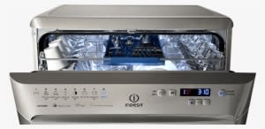 Dishwasher With Extra Hygiene Wash Technology - Indesit Dfp 58t94 Ca Nx - Transparent PNG Free Download