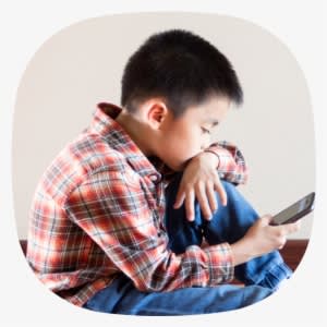 5 Negative Impacts Of Technology In Children - Boy - Transparent PNG Free Download
