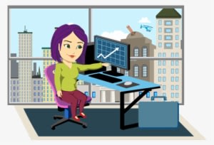 Digital Technology Has Changed The Way People Work - Cartoon - Transparent PNG Free Download