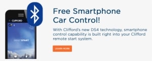 Free Smartphone Car Control With Clifford's New Ds4 - Bluetooth - Transparent PNG Free Download