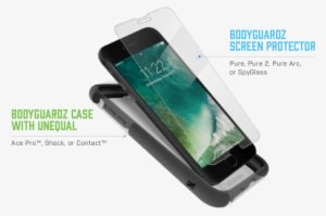 Free Shipping On Replacement When A Pure, Pure 2, Pure - Bodyguardz Pure 2 Clear Iphone 7 Screen Protector - Transparent PNG Free Download