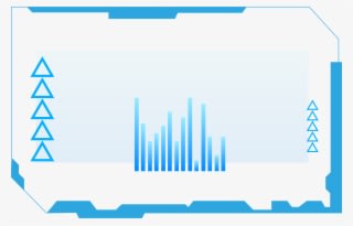 Ai Technology Border Blue Png And Vector Image - Transparent PNG Free Download