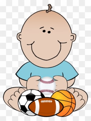 Baby Boy Sports Clipart - Baby Football Player Clipart - Transparent PNG Free Download