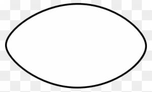 Free Printable Football Stencil - Football Outline - Transparent PNG Free Download